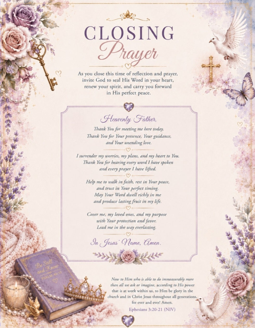 Whispered Prayers at the Father's Feet