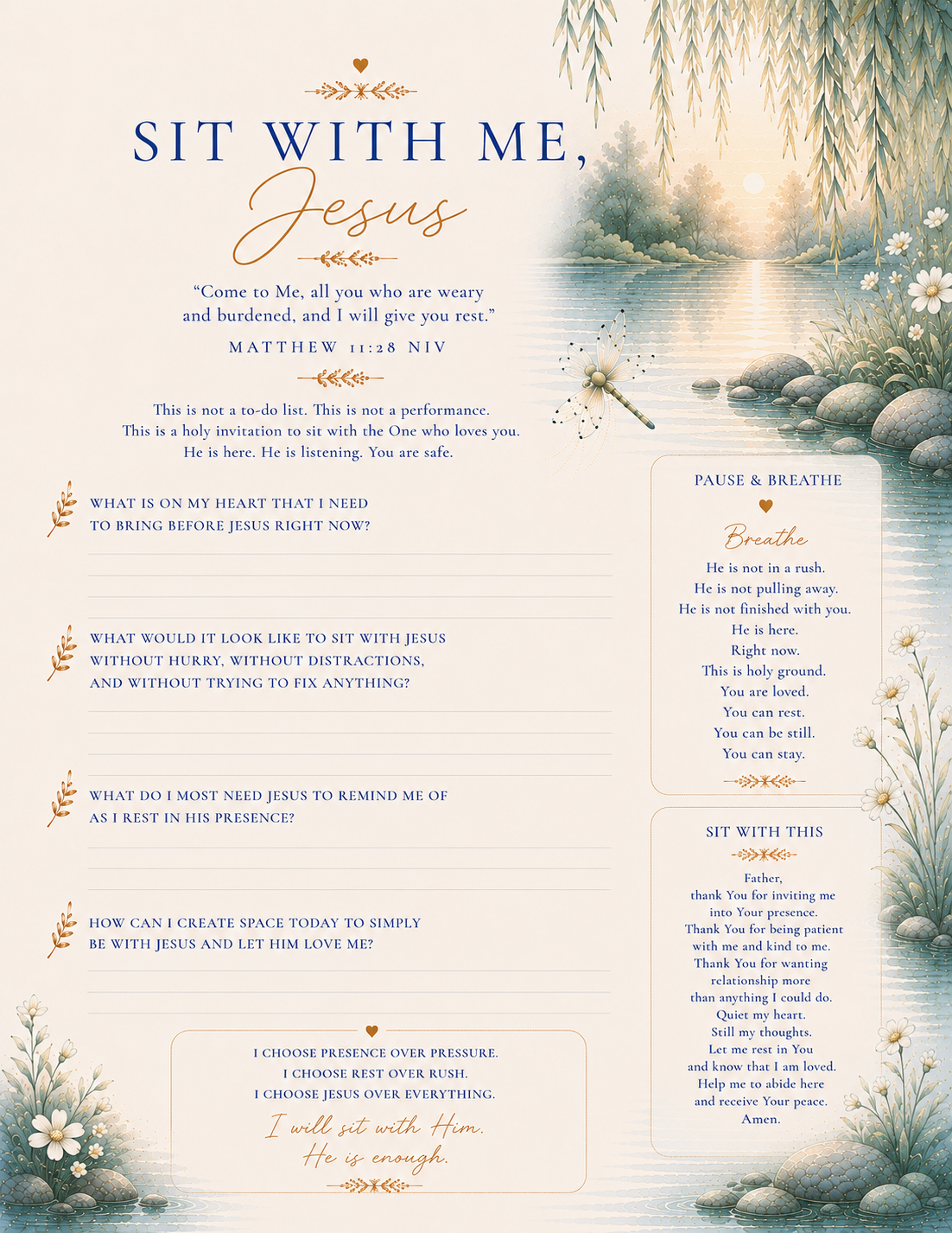 BESIDE STILL WATERS: Finding Rest in the Presence of God
