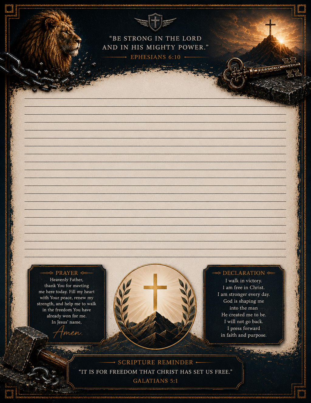 Chains Broken: Walking in Freedom Through Christ  Forged in Freedom Recovery Through the Word of God Men's Journal Series