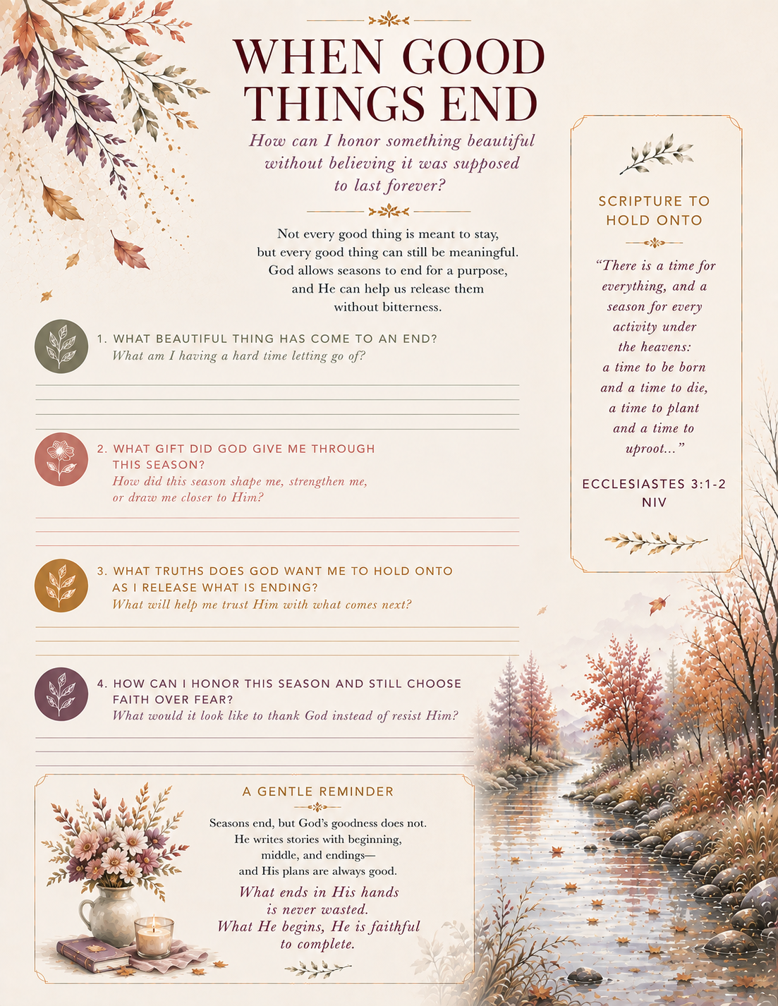 IN EVERY SEASON:  Finding God in the Changing Seasons of Life