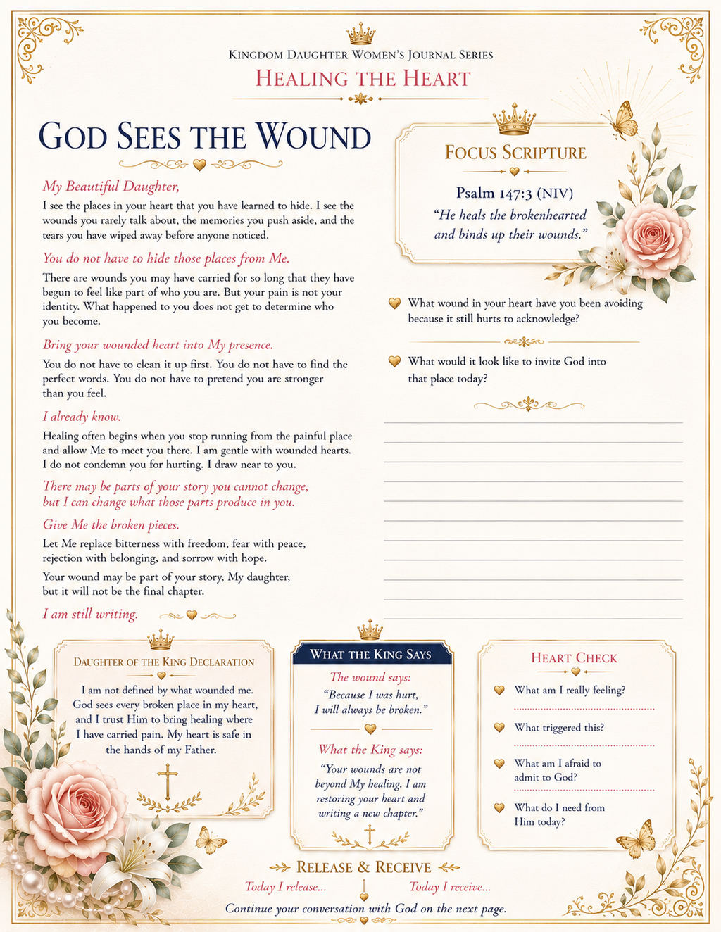Daughter of the King: Healing the Heart