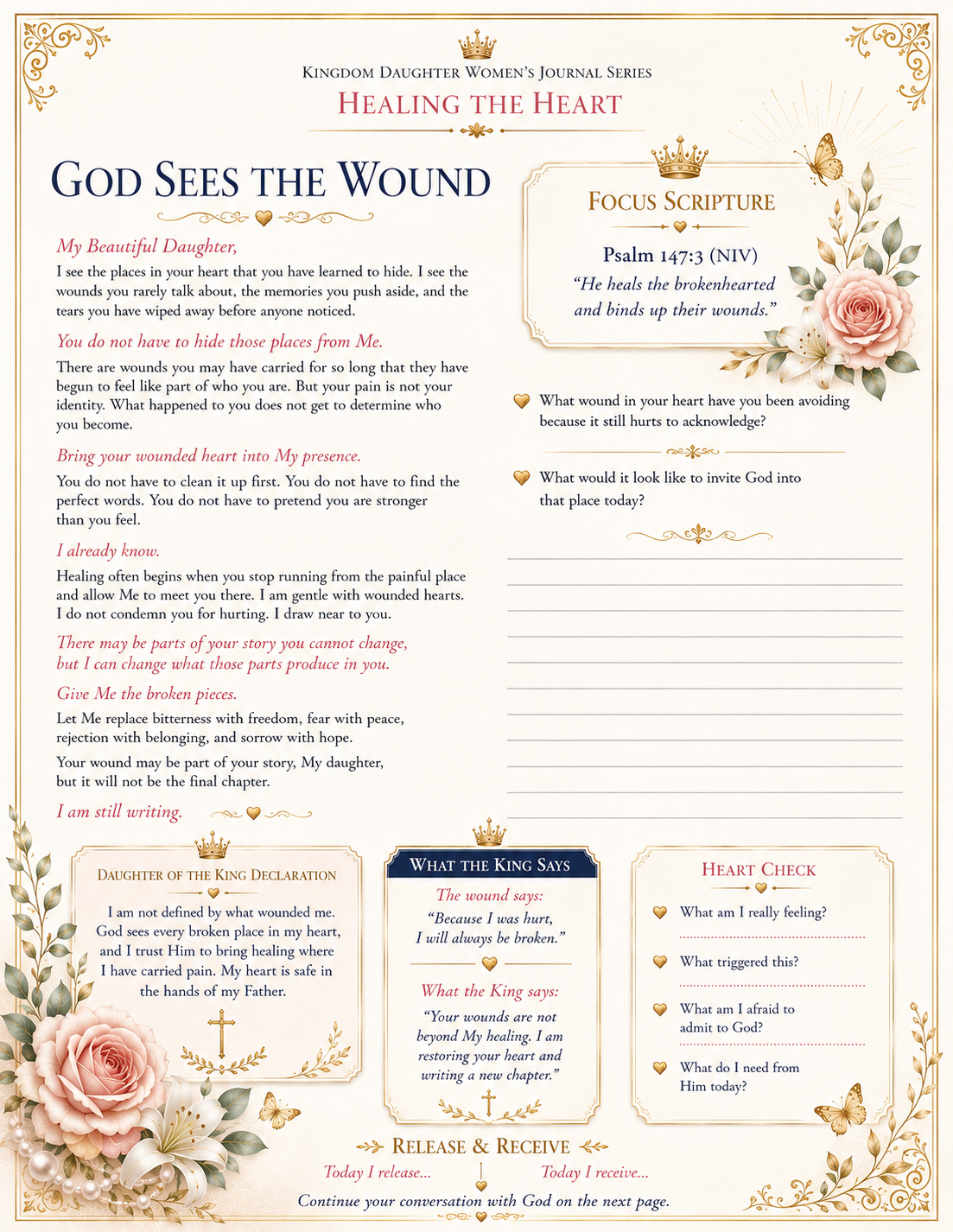 Daughter of the King: Healing the Heart
