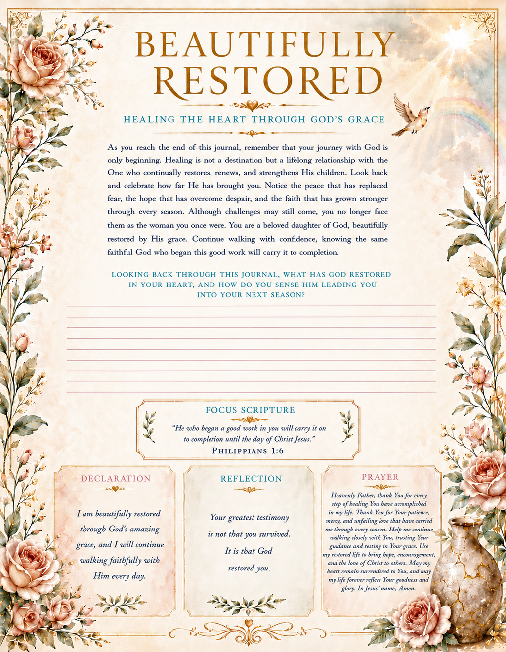 Beautifully Restored: Healing the Heart Through God's Grace