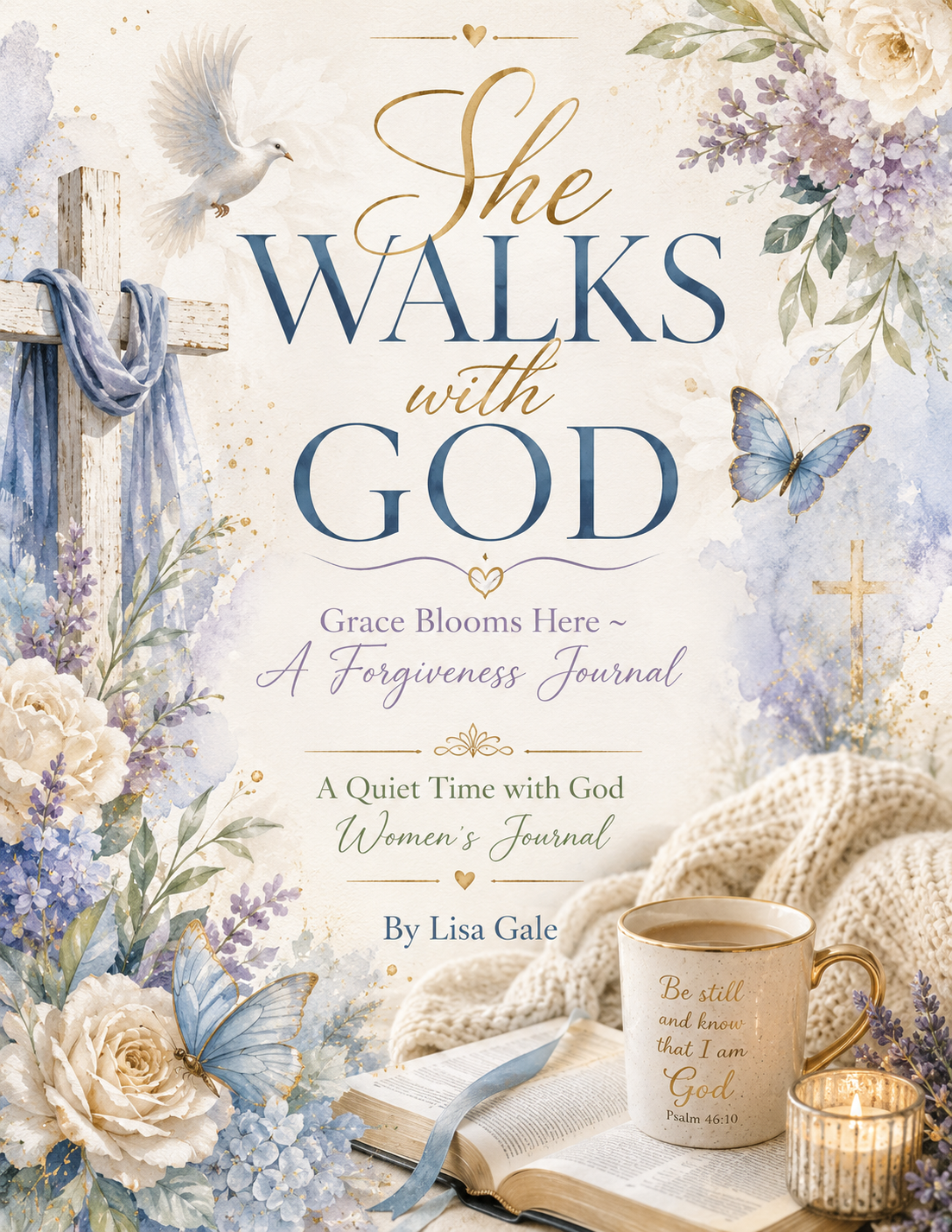 She Walks with God - Grace Blooms Here ~ A Forgiveness Journal