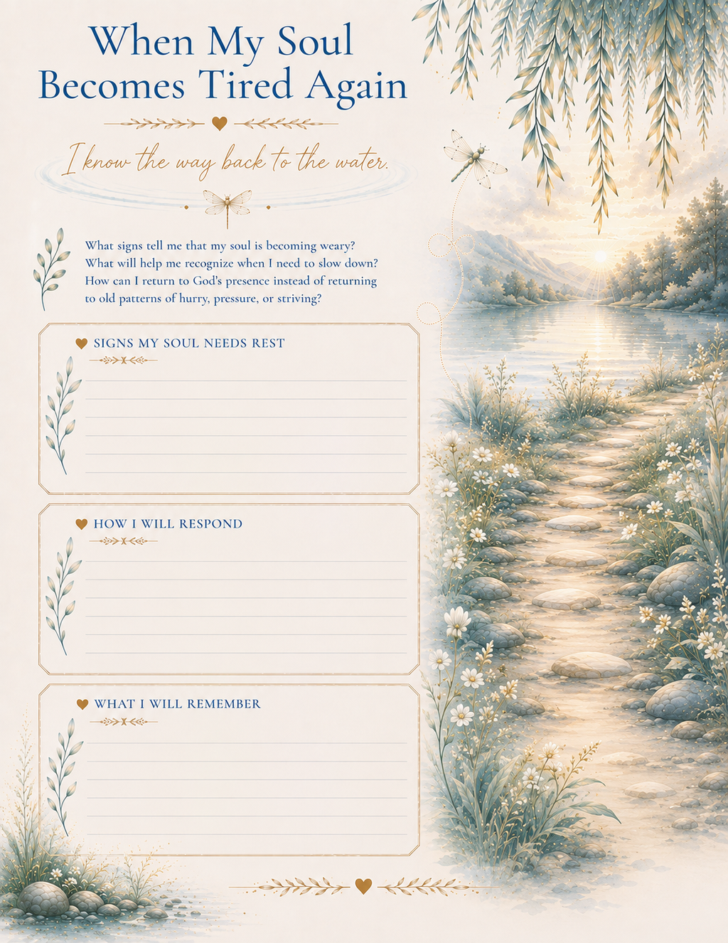 BESIDE STILL WATERS: Finding Rest in the Presence of God