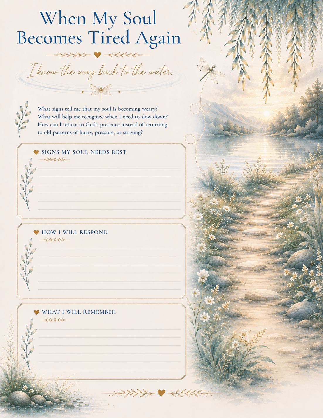 BESIDE STILL WATERS: Finding Rest in the Presence of God