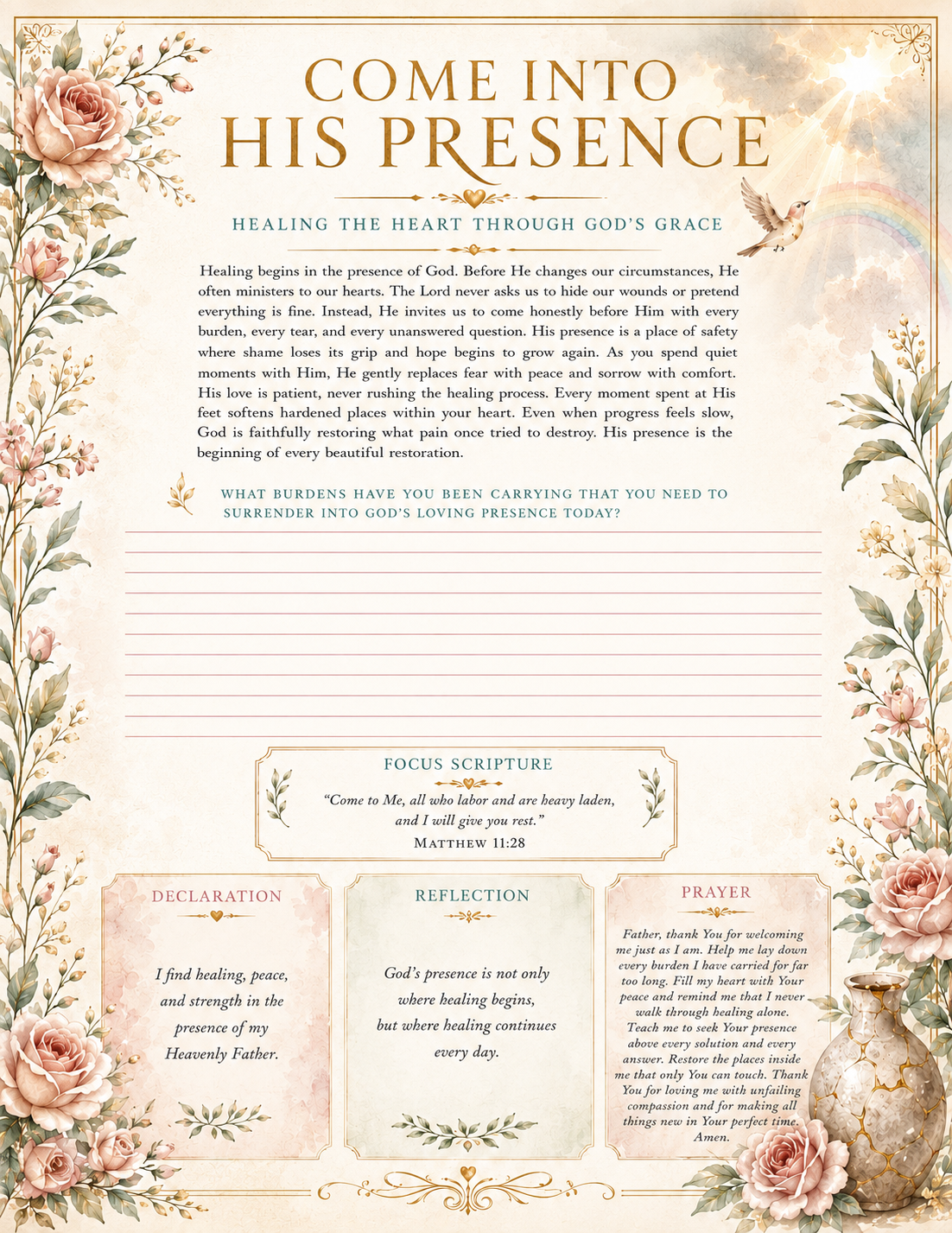 Beautifully Restored: Healing the Heart Through God's Grace