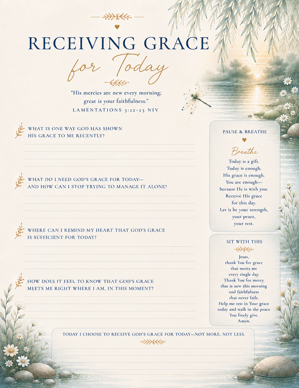 BESIDE STILL WATERS: Finding Rest in the Presence of God